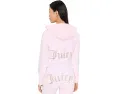 Худи Juicy Couture Luxe Velour с золотым брендингом на спине