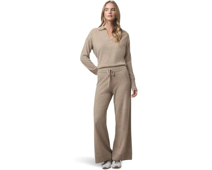 Свитер Tori Cashmere Polo от Splendid из 100% кашемира с V-образной планкой