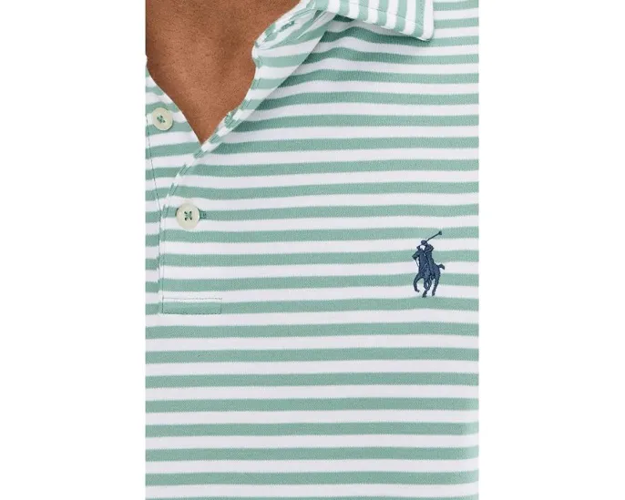Классическая полосатая поло Polo Ralph Lauren из мягкого хлопка с короткими рукавами