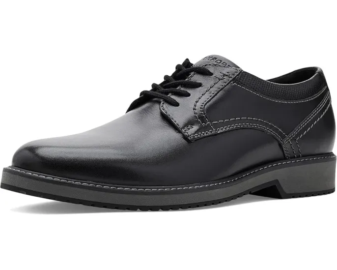 Кеды Rockport Criss из черной кожи с перфорацией