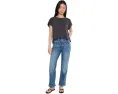 Джинсы Bailey Relaxed Straight Crop с высокой посадкой и манжетами NYDJ