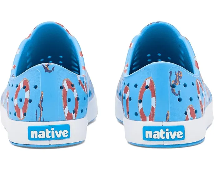 Native Shoes Kids Jefferson Print с перфорацией и легкой подошвой EVA