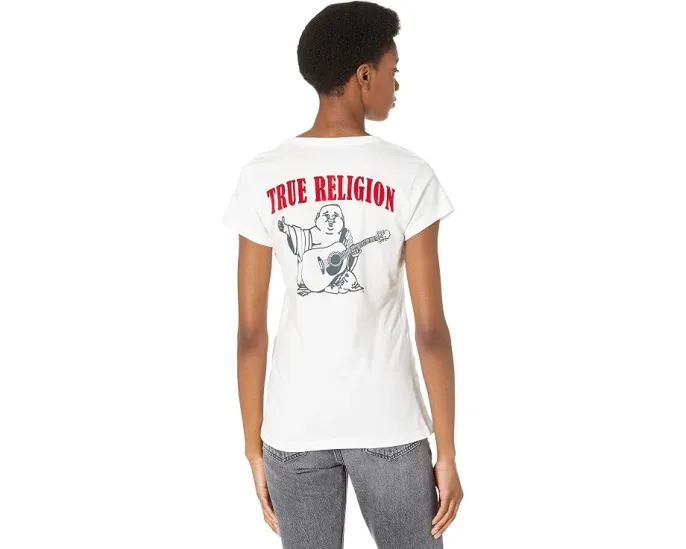 Футболка True Religion Buddha Deep V с глубоким вырезом