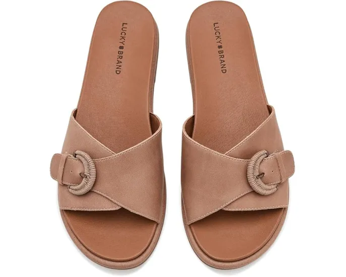 Lucky Brand босоножки Suszie Buckle Flat Sandals на плоской подошве