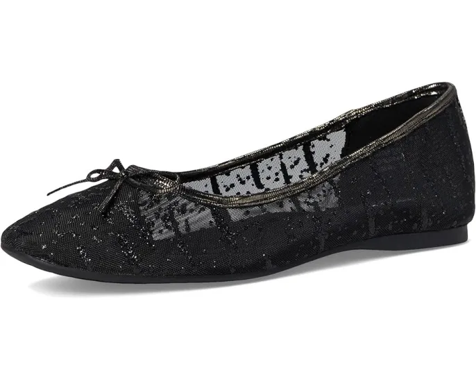 Балетки Birdies The Songbird из сетки с блестками и бантом