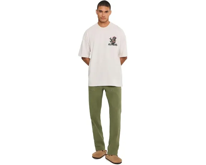 Футболка с коротким рукавом Cacti Short Sleeve Crew AllSaints с круглым вырезом