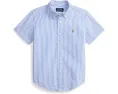 Polo Ralph Lauren Kids Полосатая рубашка из хлопкового пике для малышей и детей