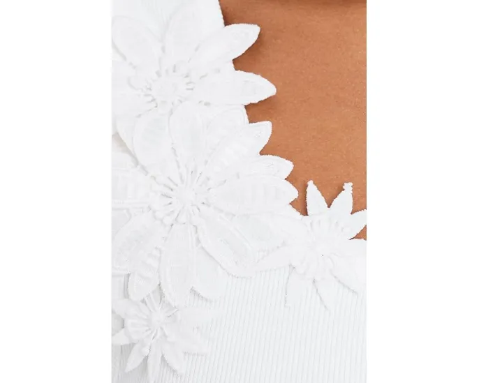 Топ Aricia Knit от Lilly Pulitzer с цветочными аппликациями