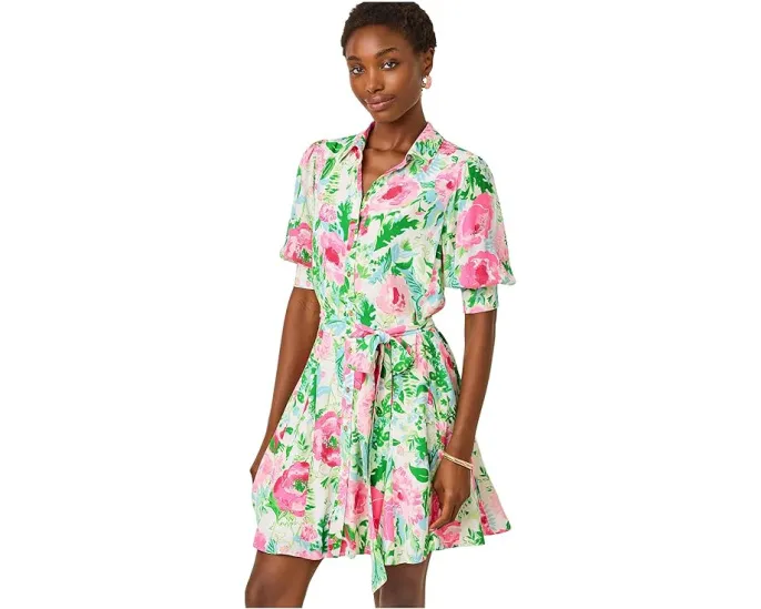 Платье-рубашка Larkyn с расклешенным силуэтом от Lilly Pulitzer