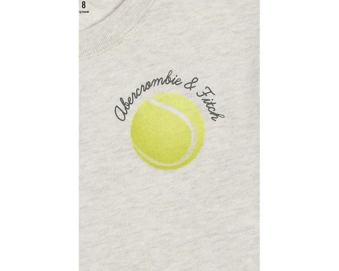Футболка Tennis Oversized Tee от abercrombie kids для детей с увеличенным кроем