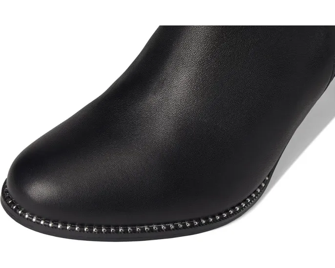 Сапоги Rozena до середины икры с аппликацией и каблуком 8 см