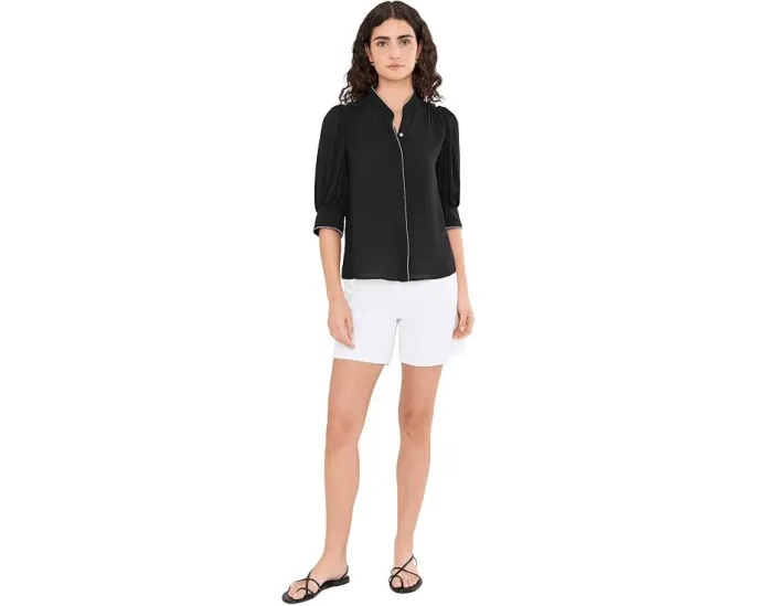 Топ CeCe Contrast Whipstitch Trim Pearce
