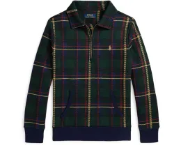 Толстовка Polo Ralph Lauren Kids с клетчатым воротником из флиса для детей постарше