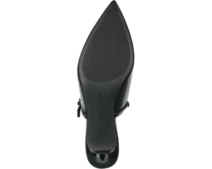 Туфли Mayblis на низком каблуке с бантом и шармом