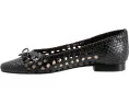 Балетки Edith с бантом и низким каблуком из плетеной кожи Trotters