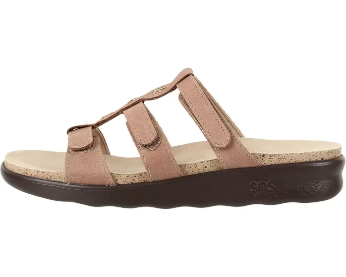 Сандалии SAS Naples с регулируемыми ремешками и стелькой из суперзамши