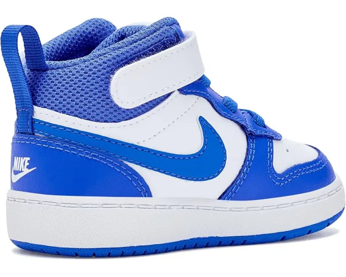 Детские кроссовки Nike Court Borough Mid 2 с застежкой на липучке из кожи
