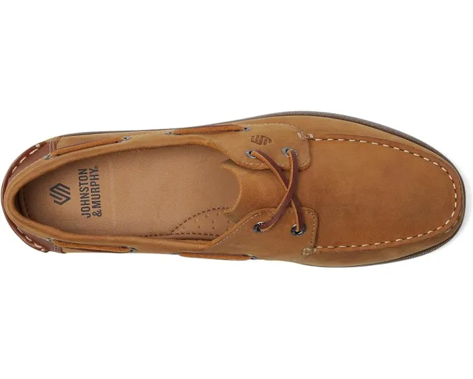 Ботинки Johnston & Murphy Zeke Boat Shoe для детей с гибкой подошвой