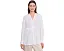 Petite Organic Handkerchief Linen Long Shirt With Drawstring