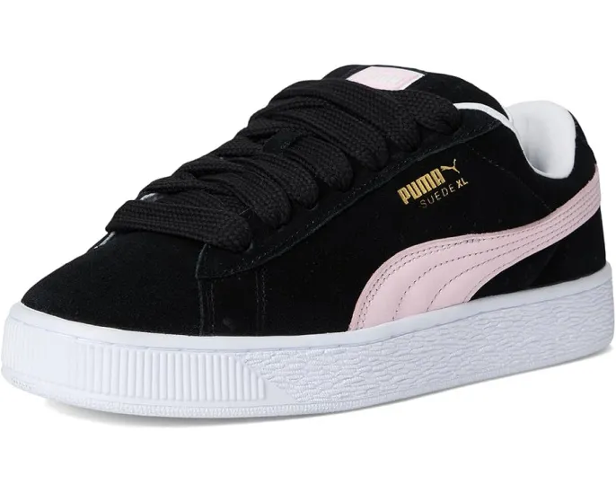 Кроссовки Puma Suede XL из замши и кожи с контрастной шнуровкой в уличном стиле