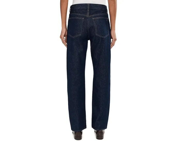 Джинсы Madewell Longline Straight с широкими штанинами и потертостями Rinse