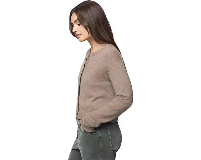 Кардиган Amber Cropped с пуговицами и текстурной вязкой