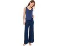 Топ Eberjey Aloe Cotton Tank из хлопка с алоэ синего цвета