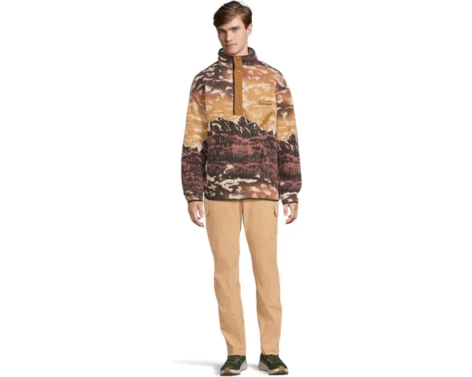 Толстовка Columbia Helvetia II Printed Half Snap Fleece с начесом и принтом