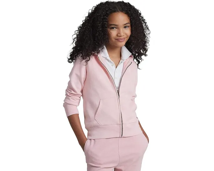 Худи Polo Ralph Lauren Kids из мягкого флиса с капюшоном и карманами-кенгуру