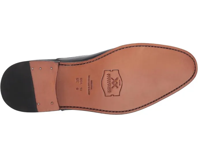 Оксфорды Clinton Cap Toe от Anthony Veer из цельной зернистой кожи