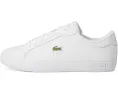 Кроссовки Lacoste Powercourt с верхом из кожи и контрастным крокодилом