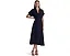 Платье Lauren Ralph Lauren Petite из крепа с поясом и короткими рукавами