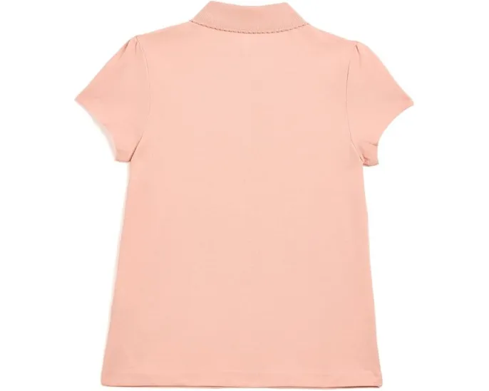 Детское поло Lacoste с воротником фестончиком Scallop Collar Polo