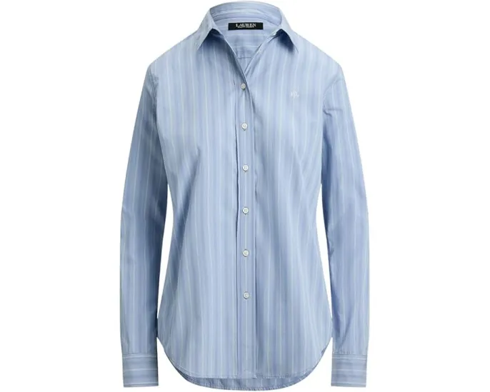 Рубашка Lauren Ralph Lauren Petite классического кроя в полоску