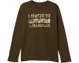 Футболка Under Armour Kids Stacked Logo с брендовым принтом