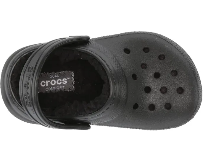 Crocs Classic Lined Clog детские утепленные сабо с искусственным мехом