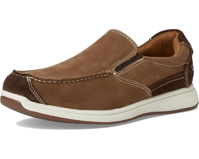 Florsheim Kids Great Lakes Moc Slip, Jr. с контрастной строчкой и памятью формы