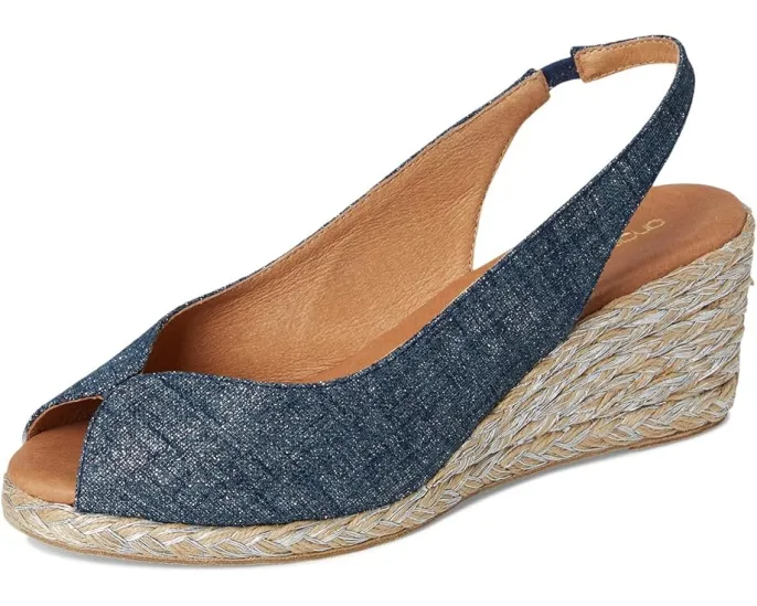 Andre Assous Сандалии Audrey на танкетке с плетеным верхом