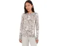 Свитер Lauren Ralph Lauren Petite Paisley Cotton-Modal с узором пейсли
