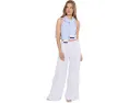 XCVI Штаны Muriel Wide Leg в полоску белые