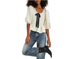 Блузка Free People Pamela Bow Top с бантом и пышными рукавами