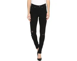 Джинсовые леггинсы HUE Ripped Knee Denim с эффектом потертостей