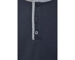 Хенли Malibu Collection Barefoot Dreams из трикотажной ткани с тремя пуговицами