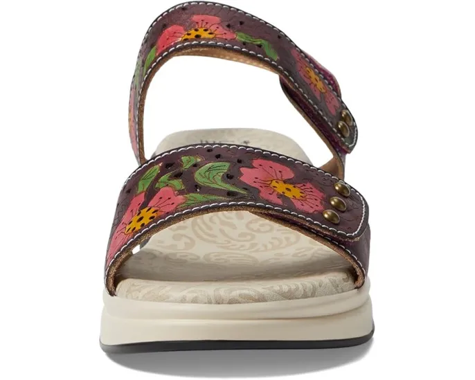 Сандалии Caitlina с ручной росписью цветов и ремешком на щиколотке L'Artiste by Spring Step