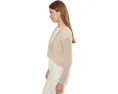 Кардиган NIC+ZOE Petite Mesh Cocoon с открытой вязкой Макадамия