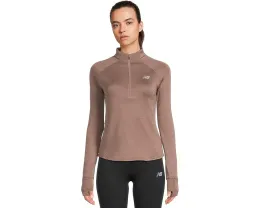 Кофта New Balance Athletics Heat Grid 1/2 Zip с карманом и отражением