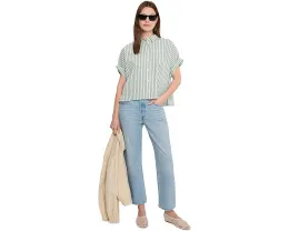 Lilla P Полосатая oversize рубашка долман с застежкой на пуговицы