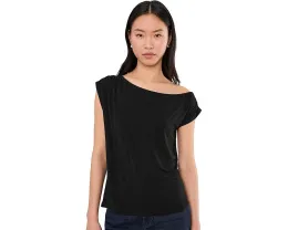 Топ Liverpool Los Angeles с асимметричным вырезом и короткими рукавами