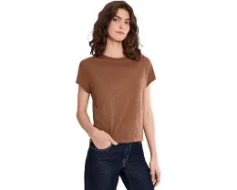 Кроп-футболка Michael Stars Grayson Cropped Crew Neck из хлопка Supima с прямым подолом