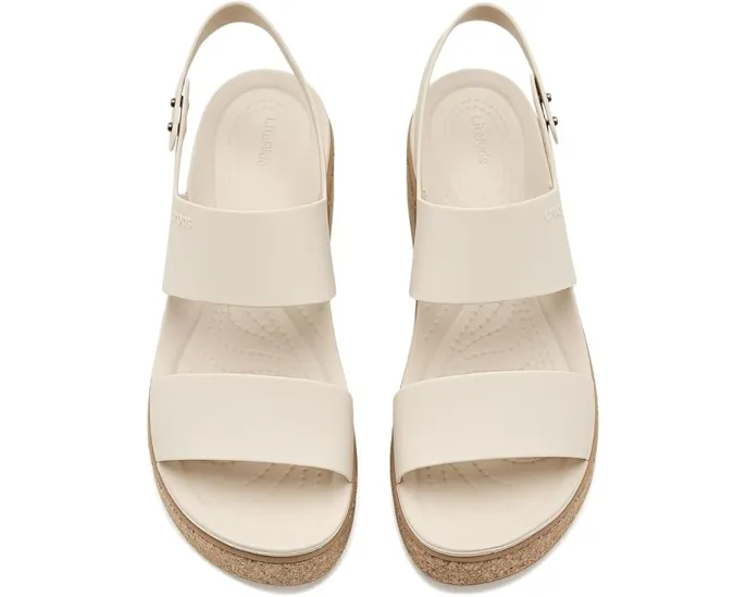 Сандалии Crocs Brooklyn Cork Low Wedge на пробковой платформе